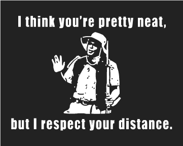 Lenny Pepperbottom "I Respect Your Distance" Face Mask